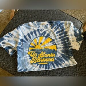 UC Santa Barbara Tie-Dye Cropped T-Shirt